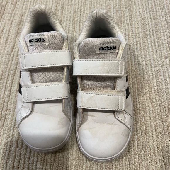 ADIDAS TODDLER GRAND COURT LIFESTYLE HOOK AND LOOP SHOES - Picture 3 of 7
